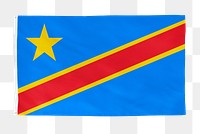 Congo png flag, national symbol, transparent background