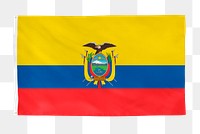 Ecuador png flag, national symbol, transparent background