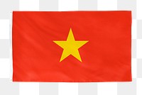 Vietnam png flag, national symbol, transparent background