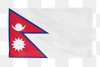 Nepal png flag, national symbol, transparent background