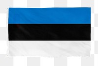 Estonia png flag, national symbol, transparent background