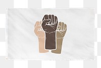 Png Black lives matter flag, transparent background