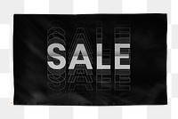 Sale png flag sticker, transparent background