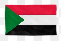 Sudan png flag, national symbol, transparent background