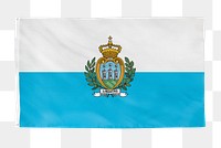 San Marino png flag, national symbol, transparent background