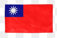 Taiwan png flag, national symbol, transparent background