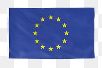 European union png flag, national symbol, transparent background