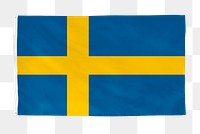 Sweden png flag, national symbol, transparent background