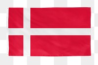 Denmark png flag, national symbol, transparent background