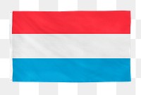 Luxembourg png flag, national symbol, transparent background