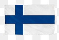 Finland png flag, national symbol, transparent background