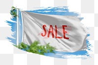 Sale png word sticker typography, transparent background