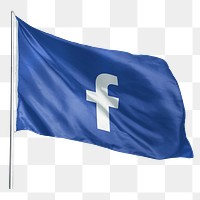 Facebook icon png flag sticker, social media. 25 MAY 2022 - BANGKOK, THAILAND