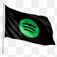 Spotify icon png flag sticker, social media. 25 MAY 2022 - BANGKOK, THAILAND