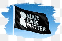 Png Black lives matter flag, transparent background