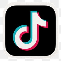 TikTok social media icon png. 15 JUNE 2022 - BANGKOK, THAILAND