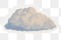 Cloud png digital sticker, collage element in transparent background