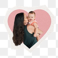 PNG loving mother sticker, transparent background