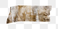 PNG gold texture washi tape, journal sticker element, transparent background