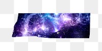 PNG galaxy washi tape, journal sticker element, transparent background