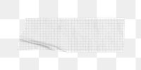 PNG grid washi tape, journal sticker element, transparent background