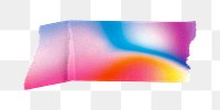 PNG colorful washi tape, journal sticker element, transparent background