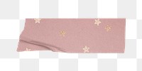 PNG pink washi tape, cute journal sticker, transparent background