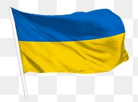 Ukraine flag png waving, national symbol graphic