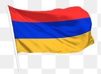 Armenia flag png waving, national symbol graphic