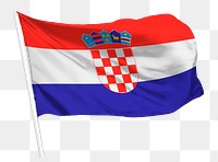 Croatia flag png waving, national symbol graphic