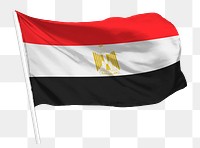 Egyptian flag png waving, national symbol graphic