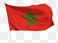 Morocco flag png waving, national symbol graphic