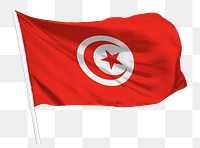 Tunisia flag png waving, national symbol graphic