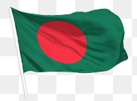 Bangladeshi flag png waving, national symbol graphic