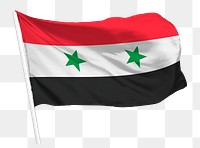 Syria flag png waving, national symbol graphic