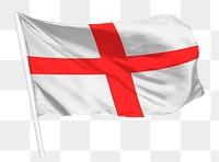 Saint George's Cross png flag waving, national symbol graphic