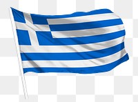 Greek flag png waving, national symbol graphic