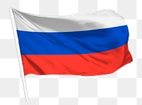 Russian flag png waving, national symbol graphic