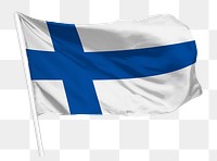 Finland flag png waving, national symbol graphic