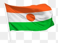 Niger flag png waving, national symbol graphic