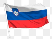 Slovenia flag png waving, national symbol graphic