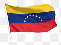 Venezuela flag png waving, national symbol graphic
