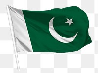 Pakistani flag png waving, national symbol graphic