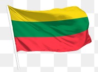 Lithuania flag png waving, national symbol graphic