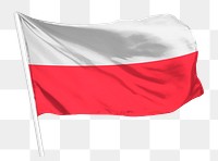 Poland flag png waving, national symbol graphic