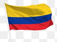 Colombian flag png waving, national symbol graphic