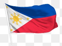 Philippines flag png waving, national symbol graphic