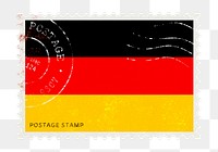 Germany png post stamp sticker, transparent background