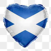 Scotland flag png balloon on transparent background