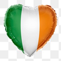 Ireland flag png balloon on transparent background